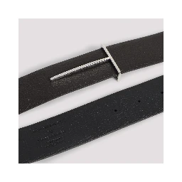 SOFT GRAIN LEATHER REVERSIBLE SLIM T BELT