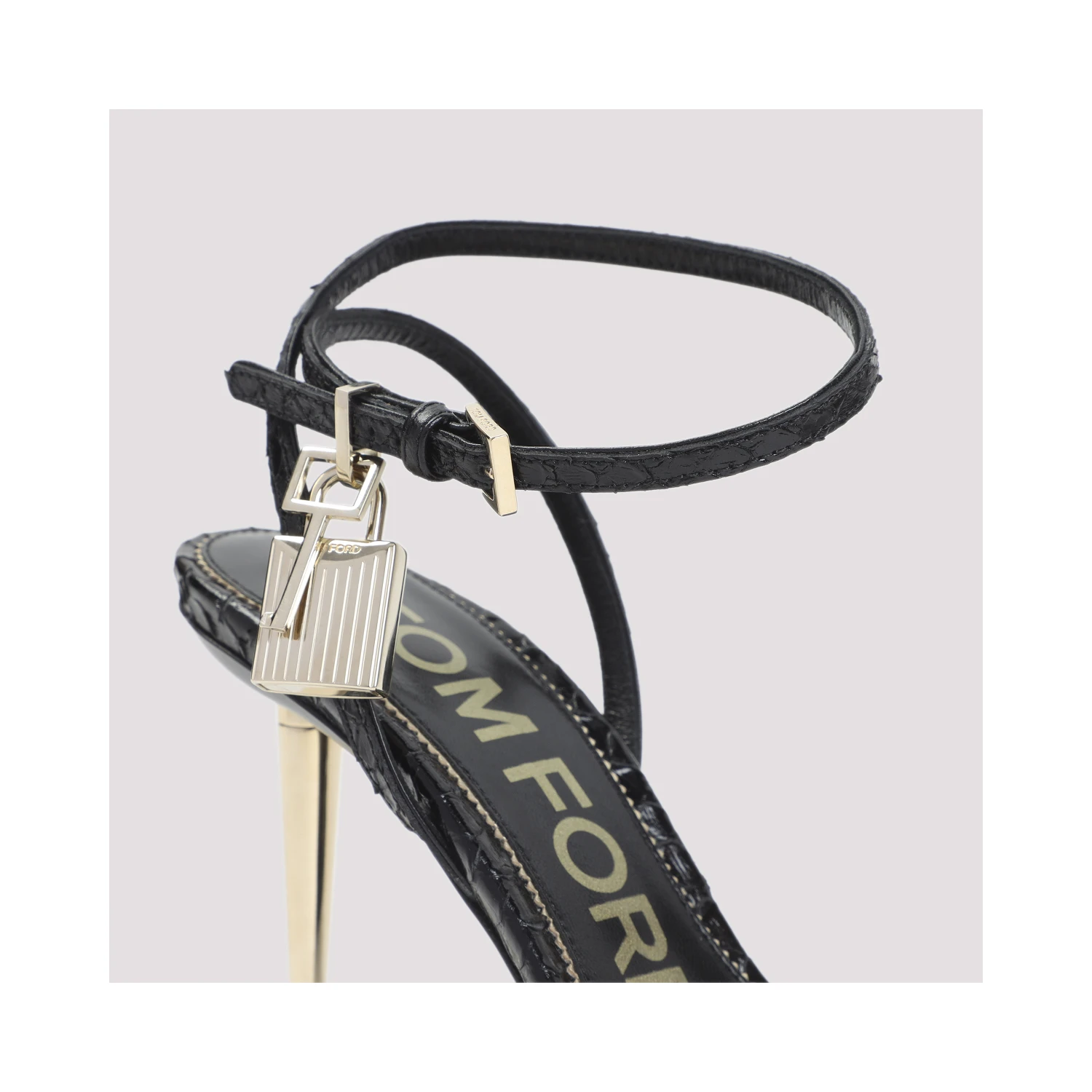 Tom Ford Semi Shiny Printed Python Sandals