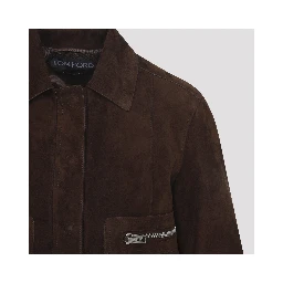 Tom Ford Lamb Suede Bomber Jacket