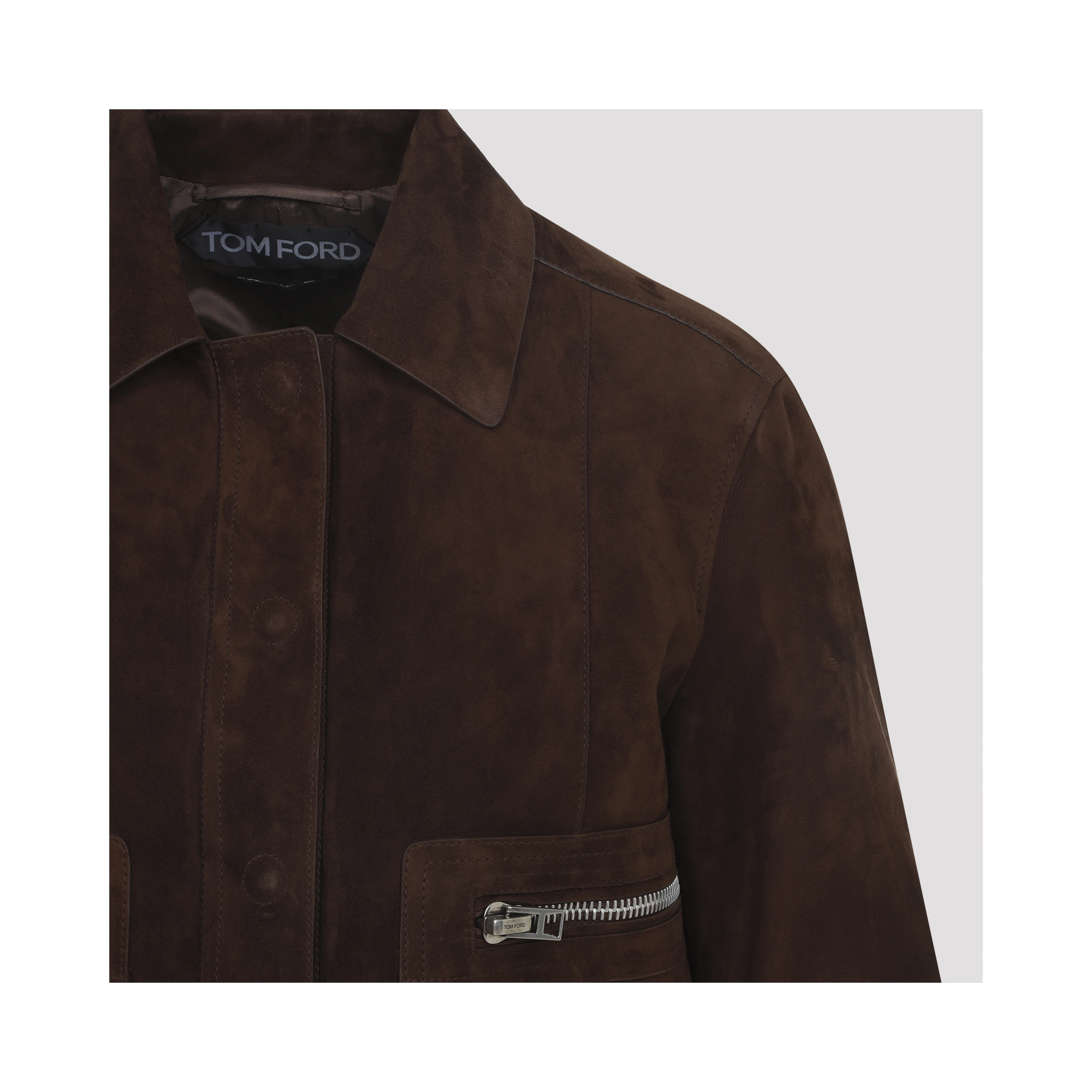 Tom Ford Lamb Suede Bomber Jacket