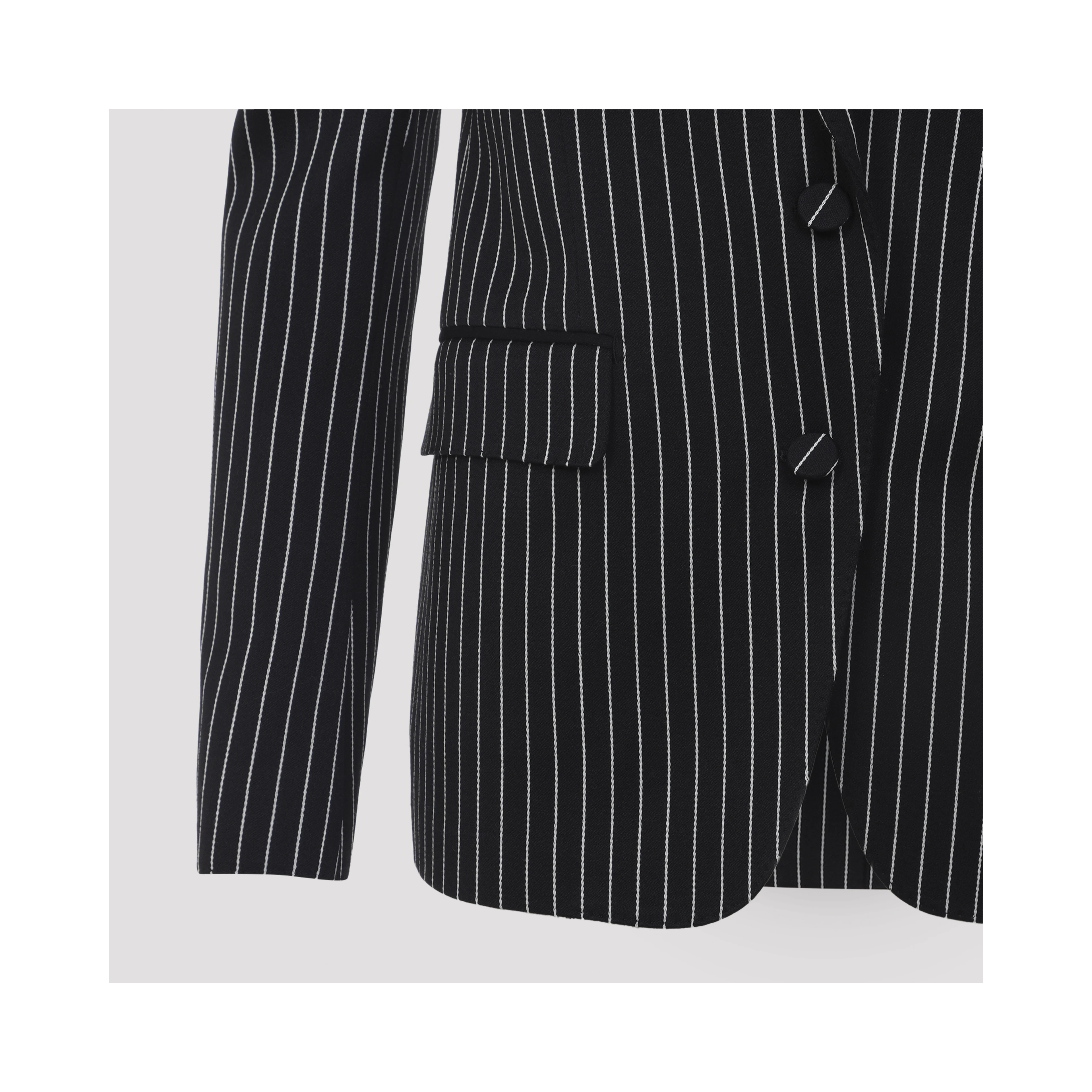 Tom Ford Striped Wool Barathea Jacket