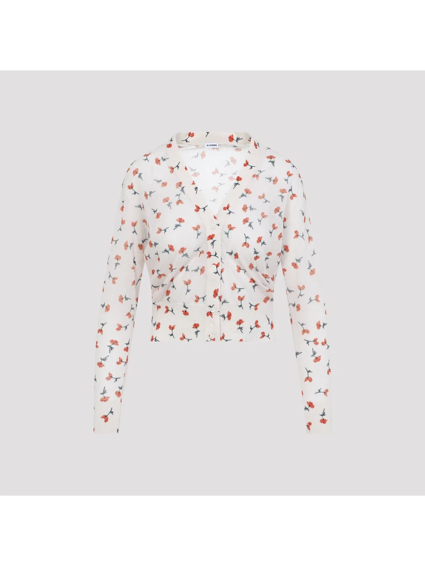 Jil Sander V-Neck Cotton Cardigan