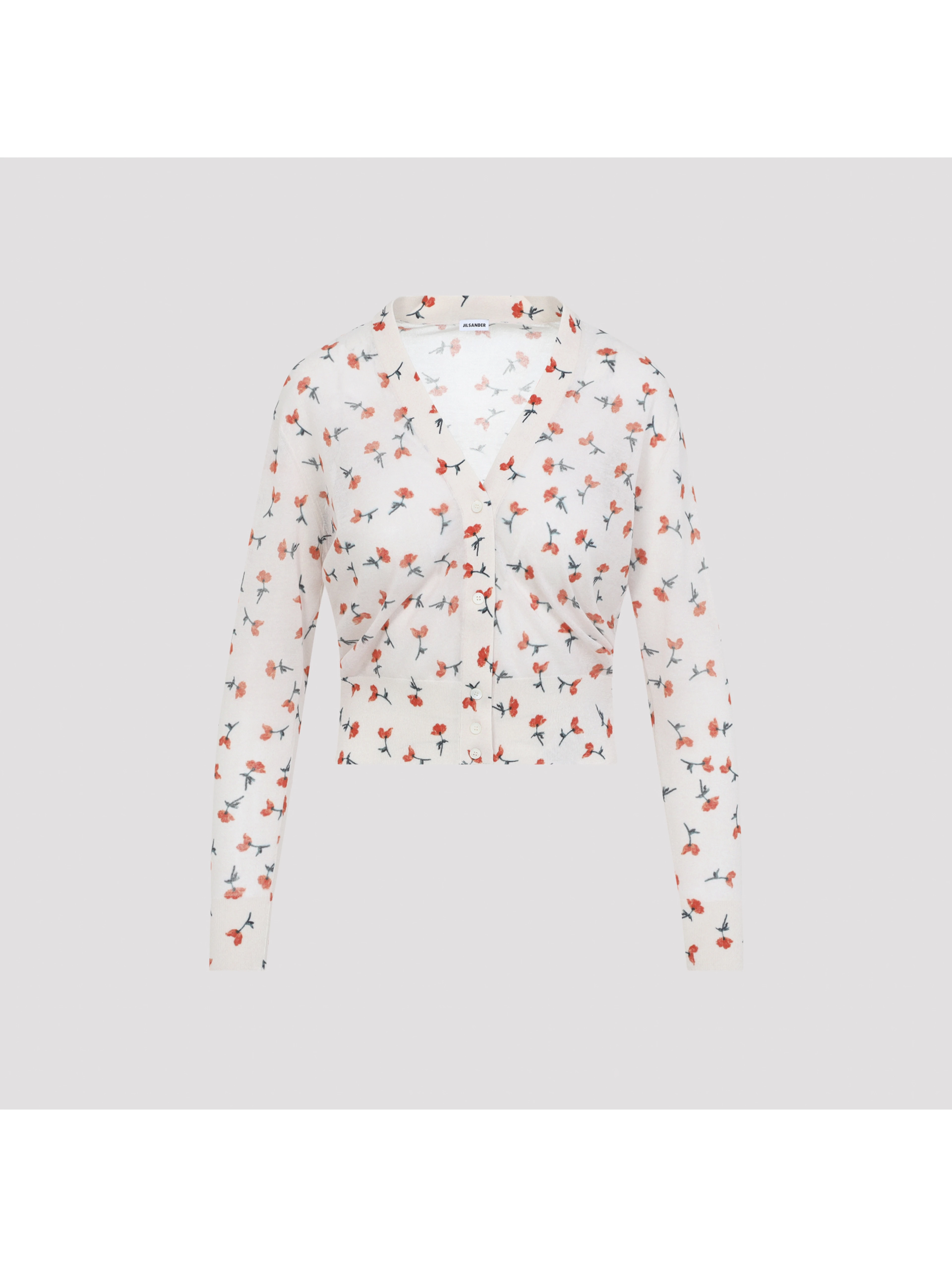 Jil Sander V-Neck Cotton Cardigan