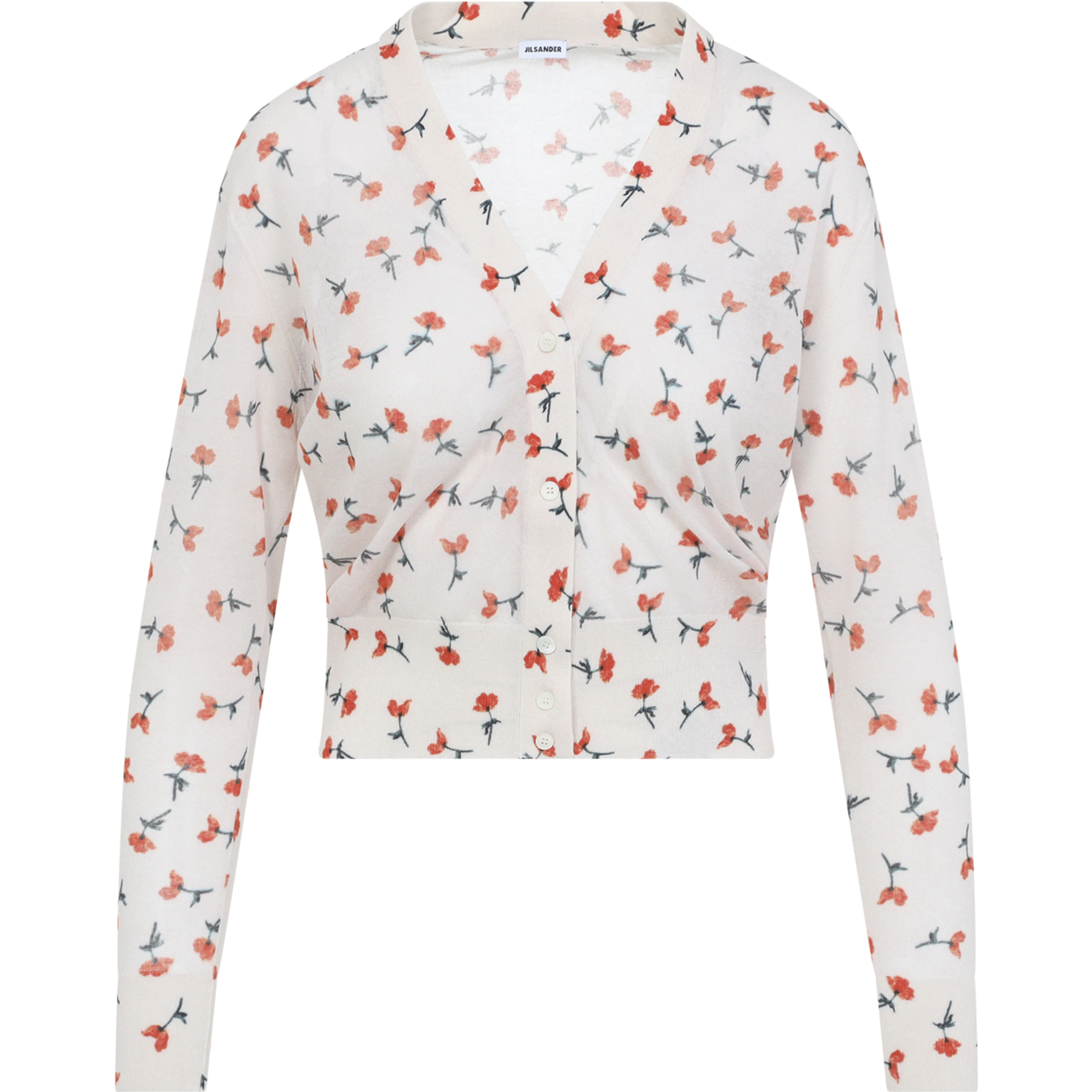 Jil Sander V-Neck Cotton Cardigan
