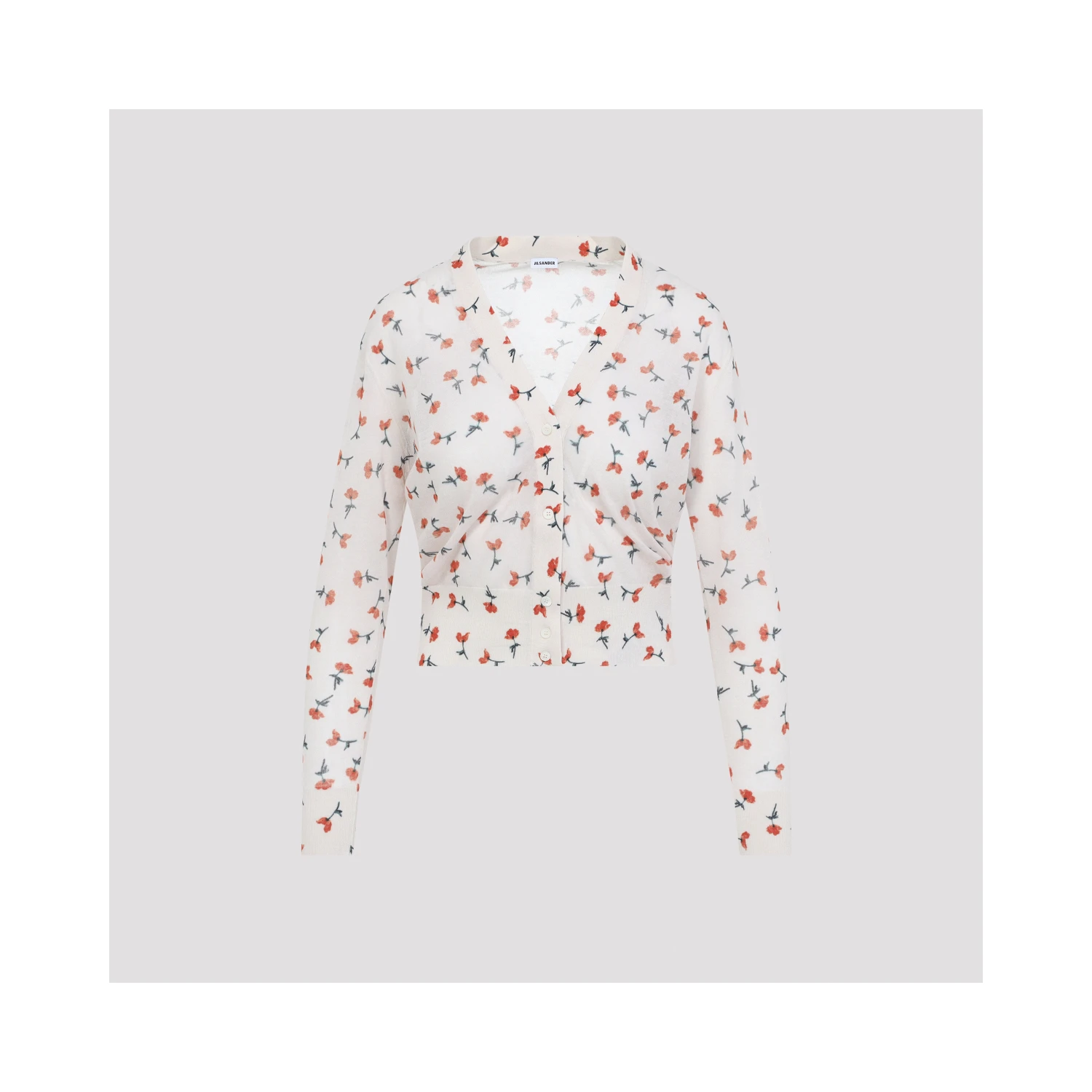 Jil Sander V-Neck Cotton Cardigan