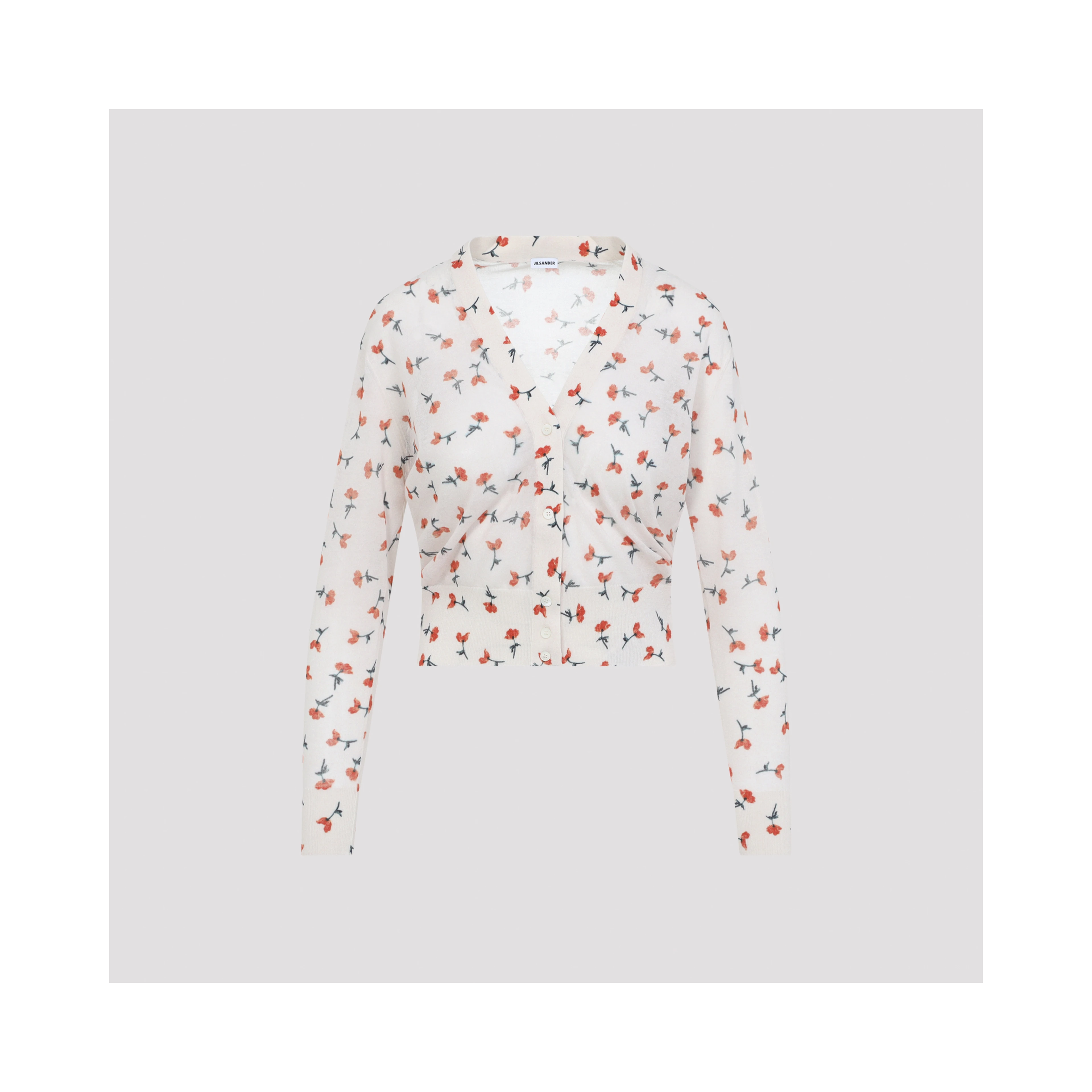 Jil Sander V-Neck Cotton Cardigan