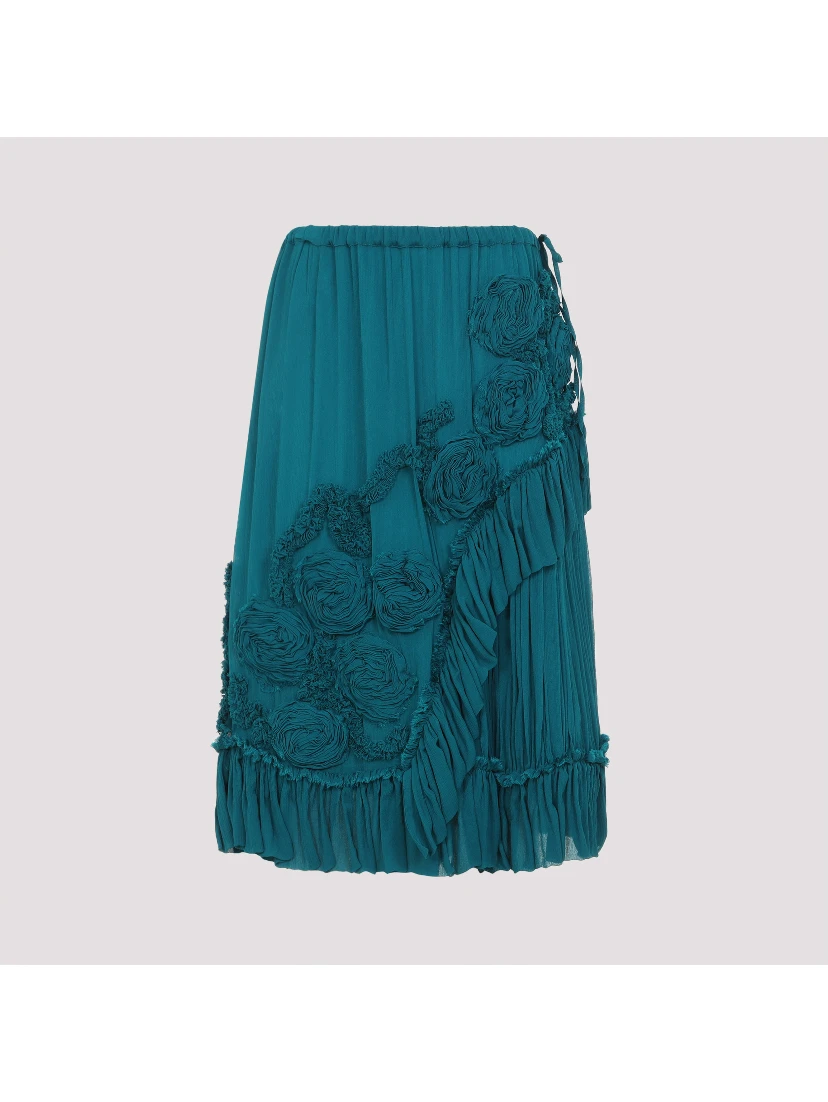 Dries Van Noten Sammy Bis Midi Skirt