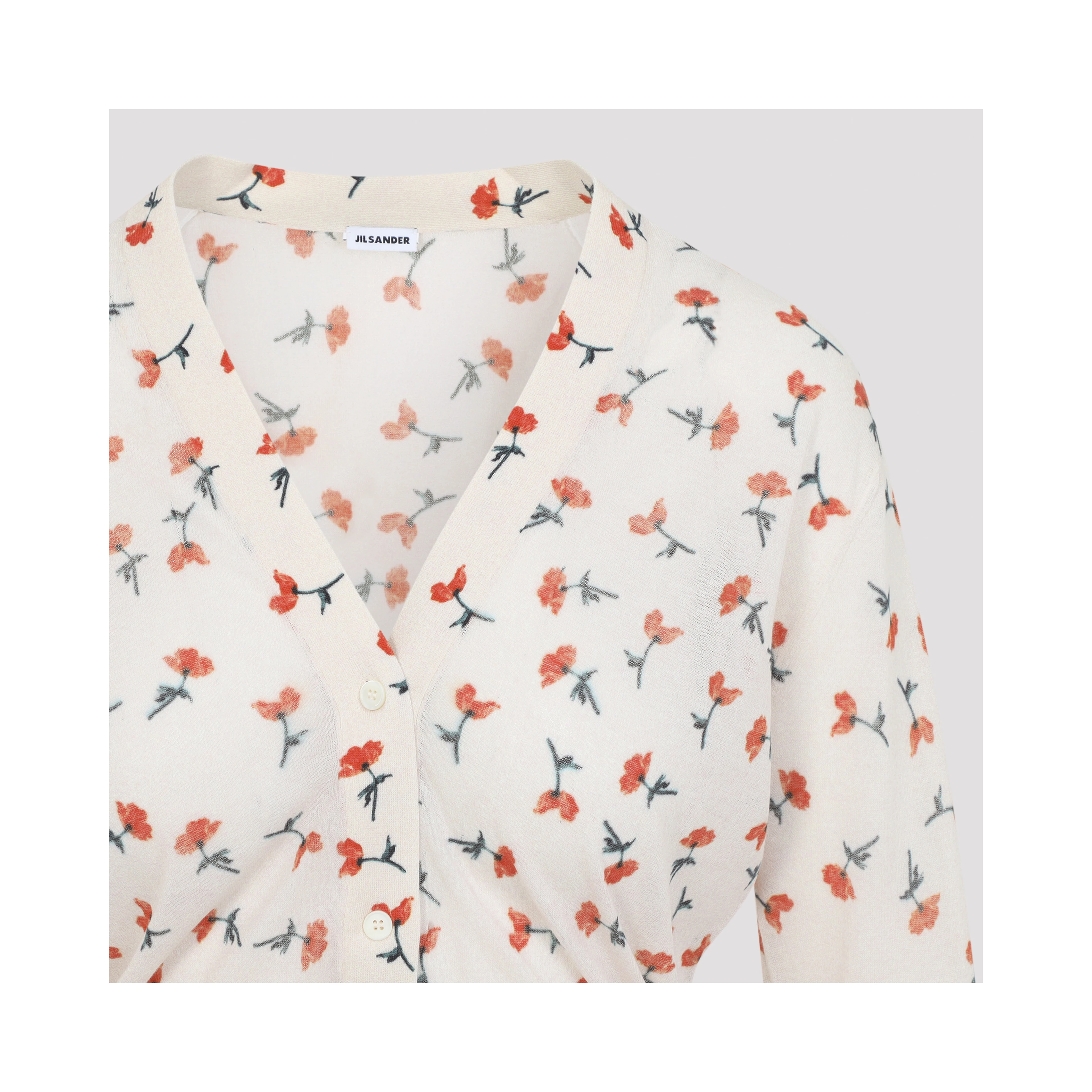 Jil Sander V-Neck Cotton Cardigan