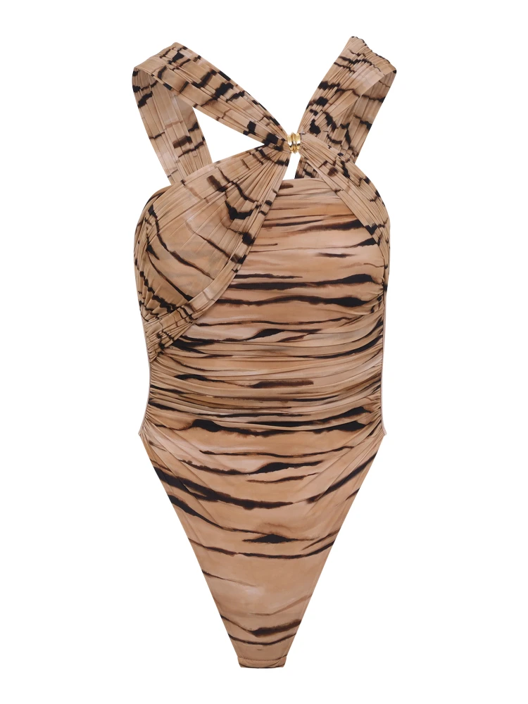 Elisabetta Franchi Tiger Print Body alternative