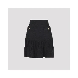 Elisabetta Franchi Linen Mini Skirt