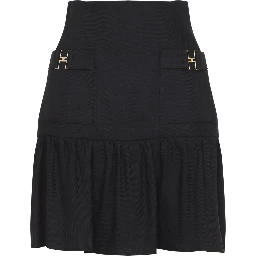 Elisabetta Franchi Linen Mini Skirt