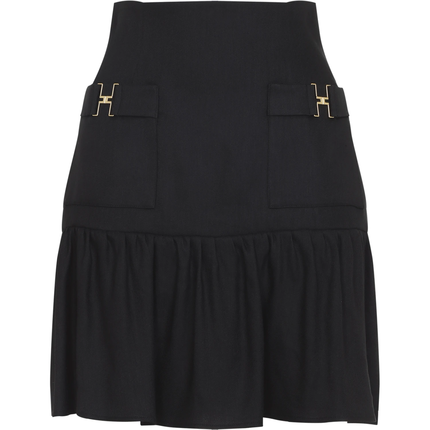 Elisabetta Franchi Linen Mini Skirt