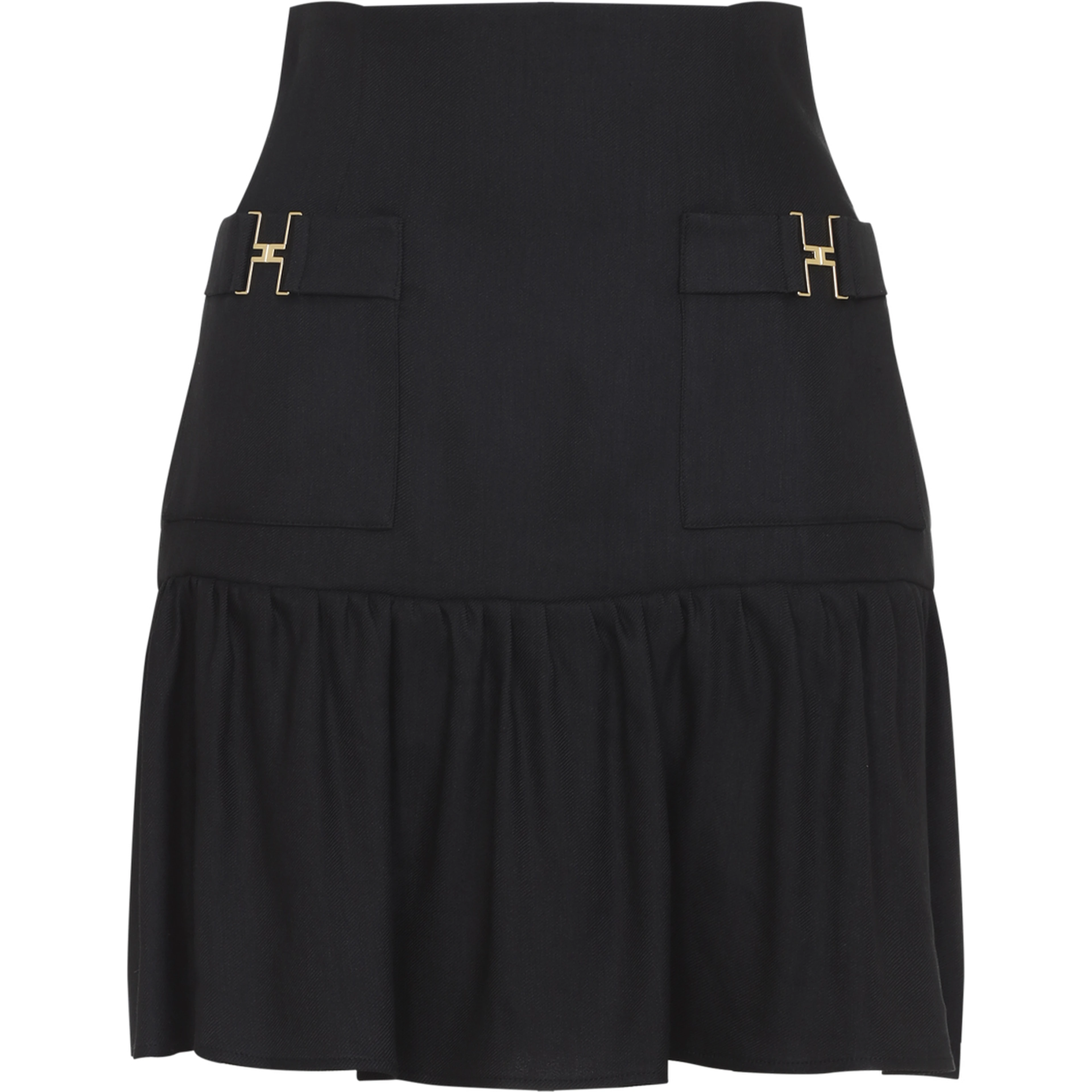 Elisabetta Franchi Linen Mini Skirt