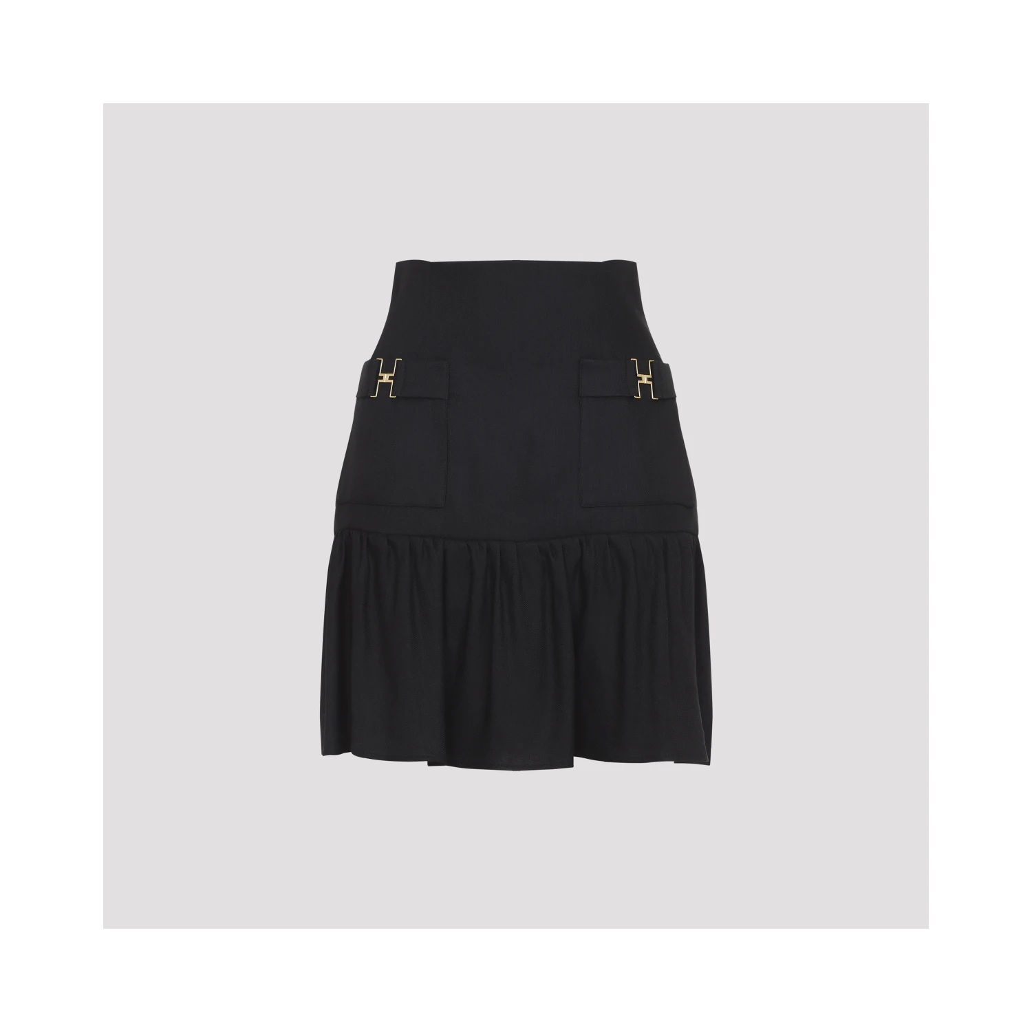 Elisabetta Franchi Linen Mini Skirt