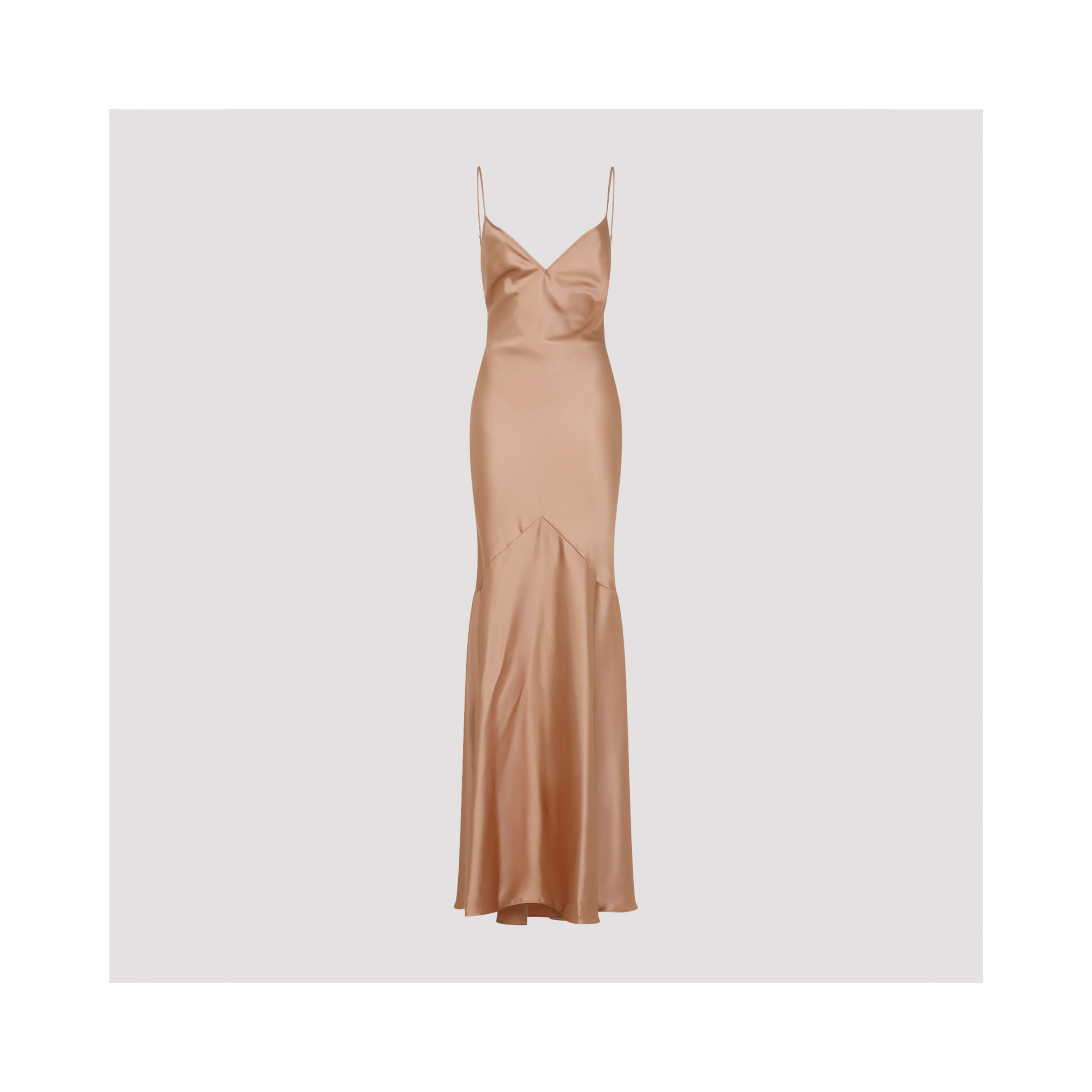 Elisabetta Franchi Satin Gown Dress