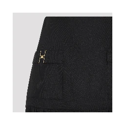 Elisabetta Franchi Linen Mini Skirt