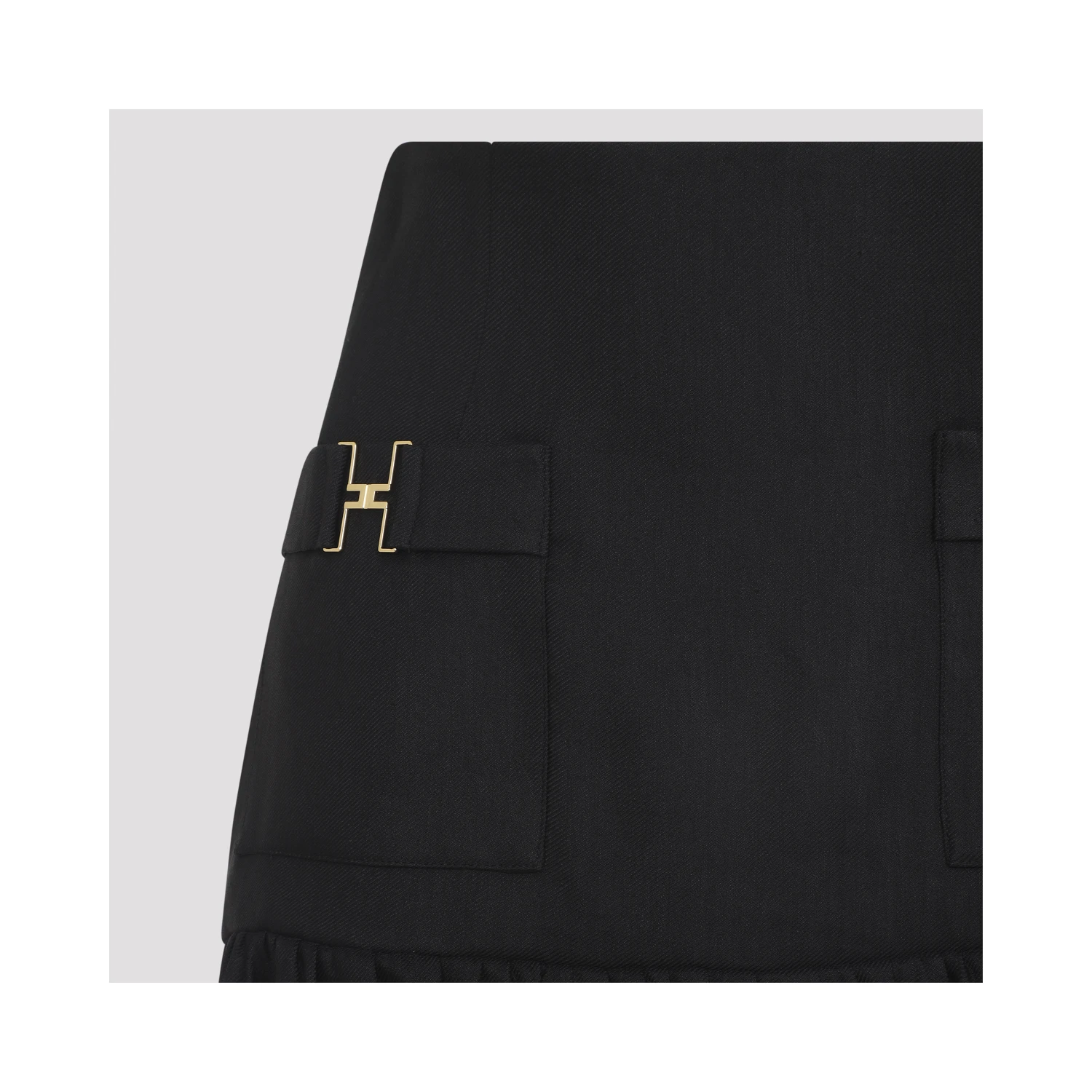 Elisabetta Franchi Linen Mini Skirt