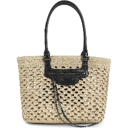 Balenciaga Le City Raffia Basket