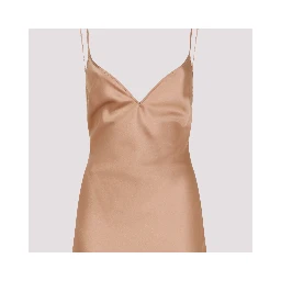 Elisabetta Franchi Satin Gown Dress
