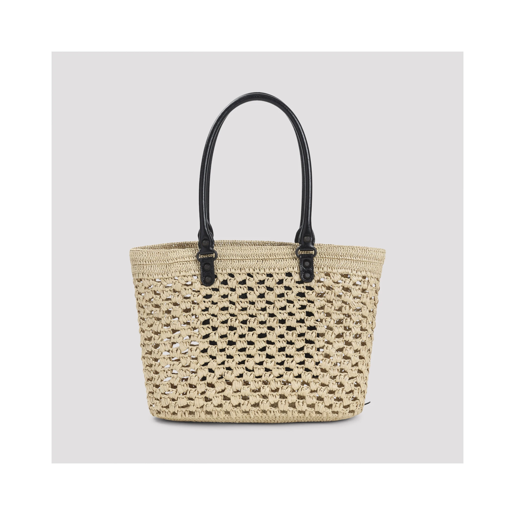 Balenciaga Le City Raffia Basket