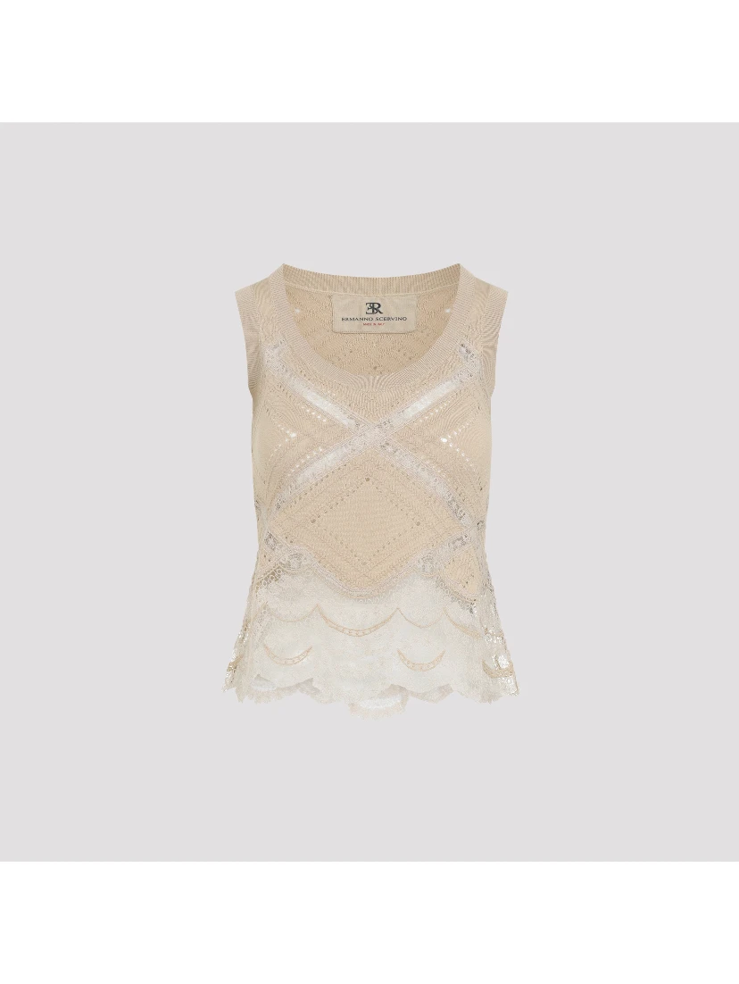 Ermanno Scervino Sleeveless Knit Top