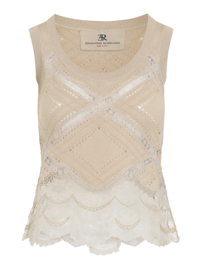 Ermanno Scervino Sleeveless Knit Top