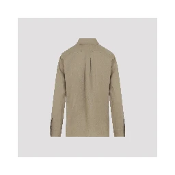 Max Mara Falasco Linen M Logo Shirt