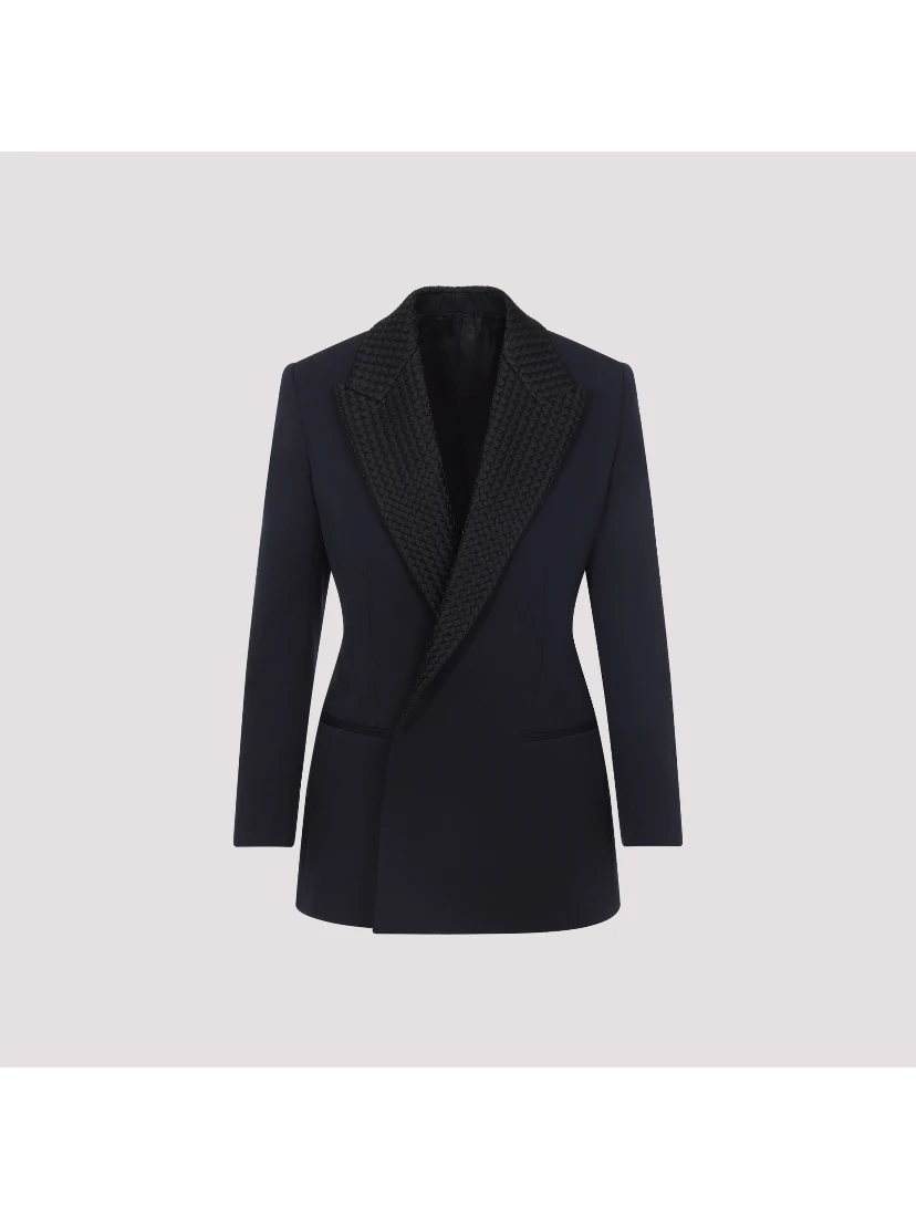 Bottega Veneta Intrecciato Collar Tuxedo Jacket
