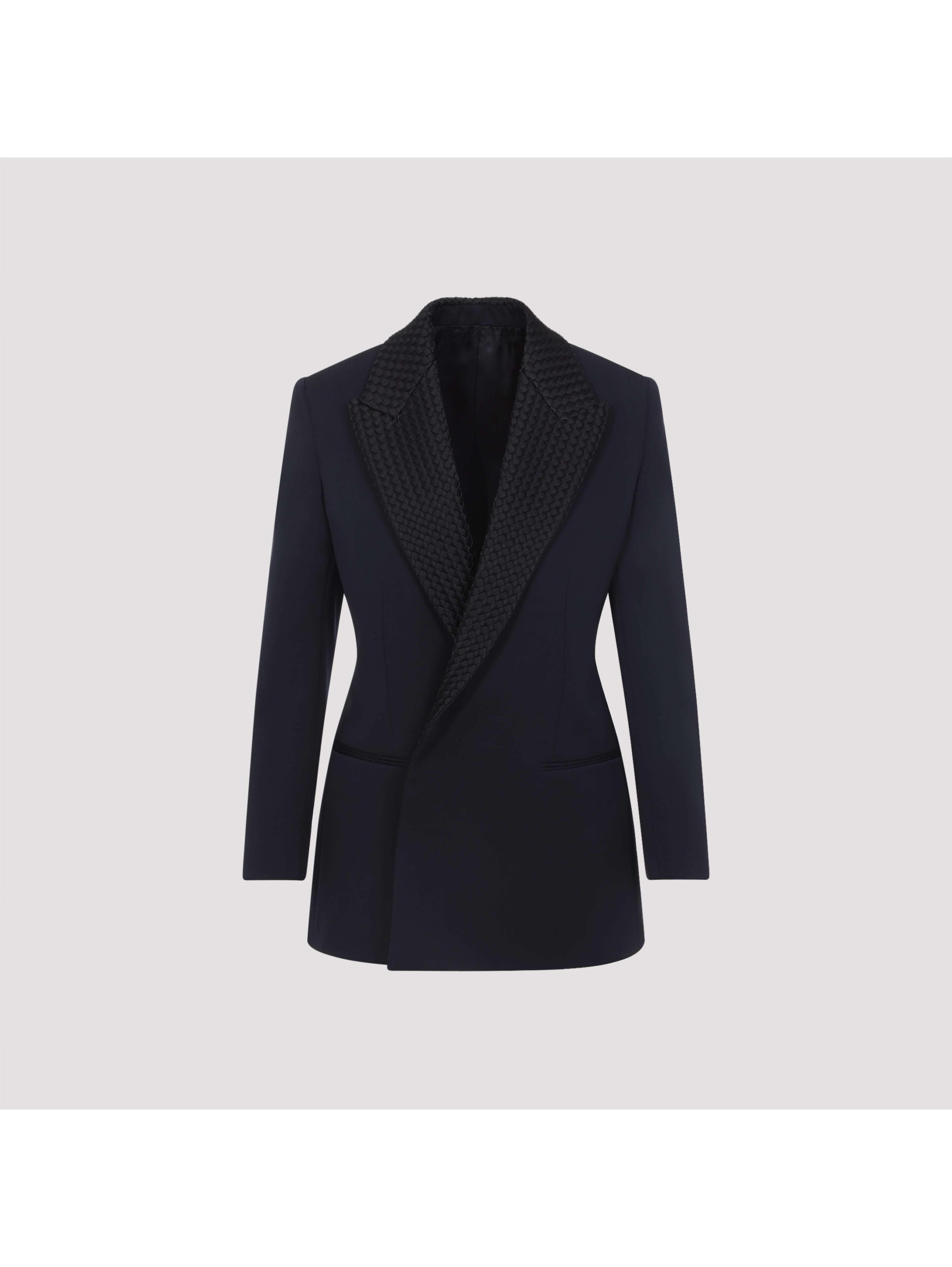 Bottega Veneta Intrecciato Collar Tuxedo Jacket