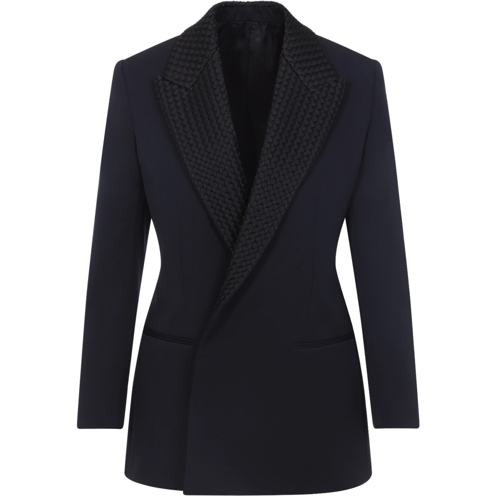 Bottega Veneta Intrecciato Collar Tuxedo Jacket