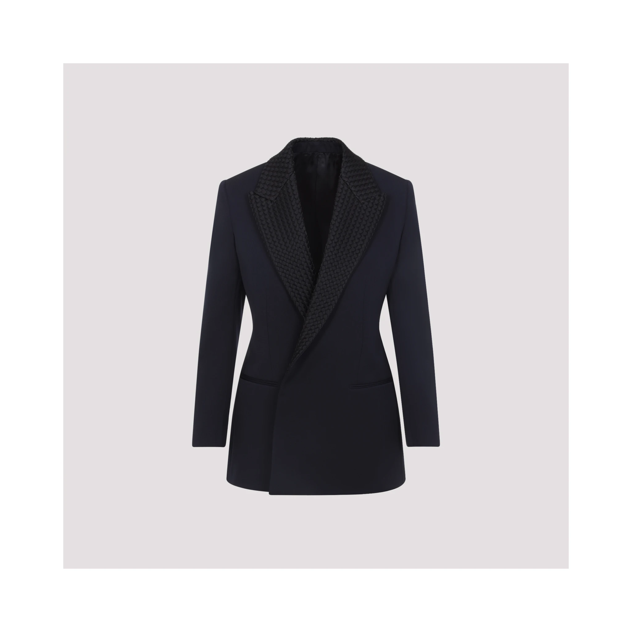 Bottega Veneta Intrecciato Collar Tuxedo Jacket