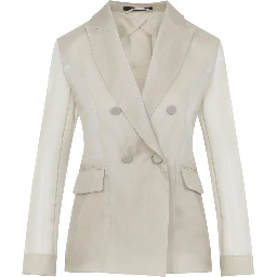 Max Mara Pianoforte Slogan Organza Jacket