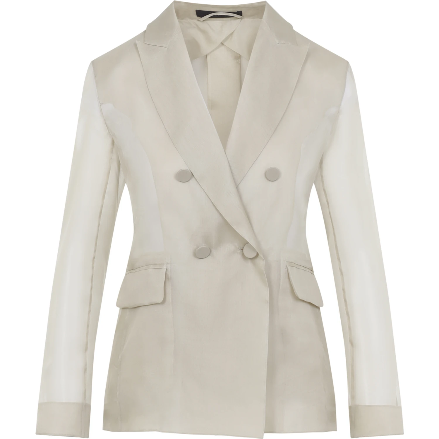 Max Mara Pianoforte Slogan Organza Jacket