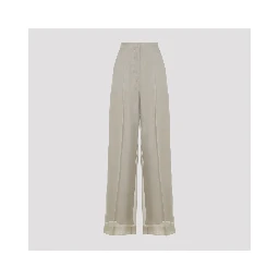 Max Mara Pianoforte Olivi Organza Pants