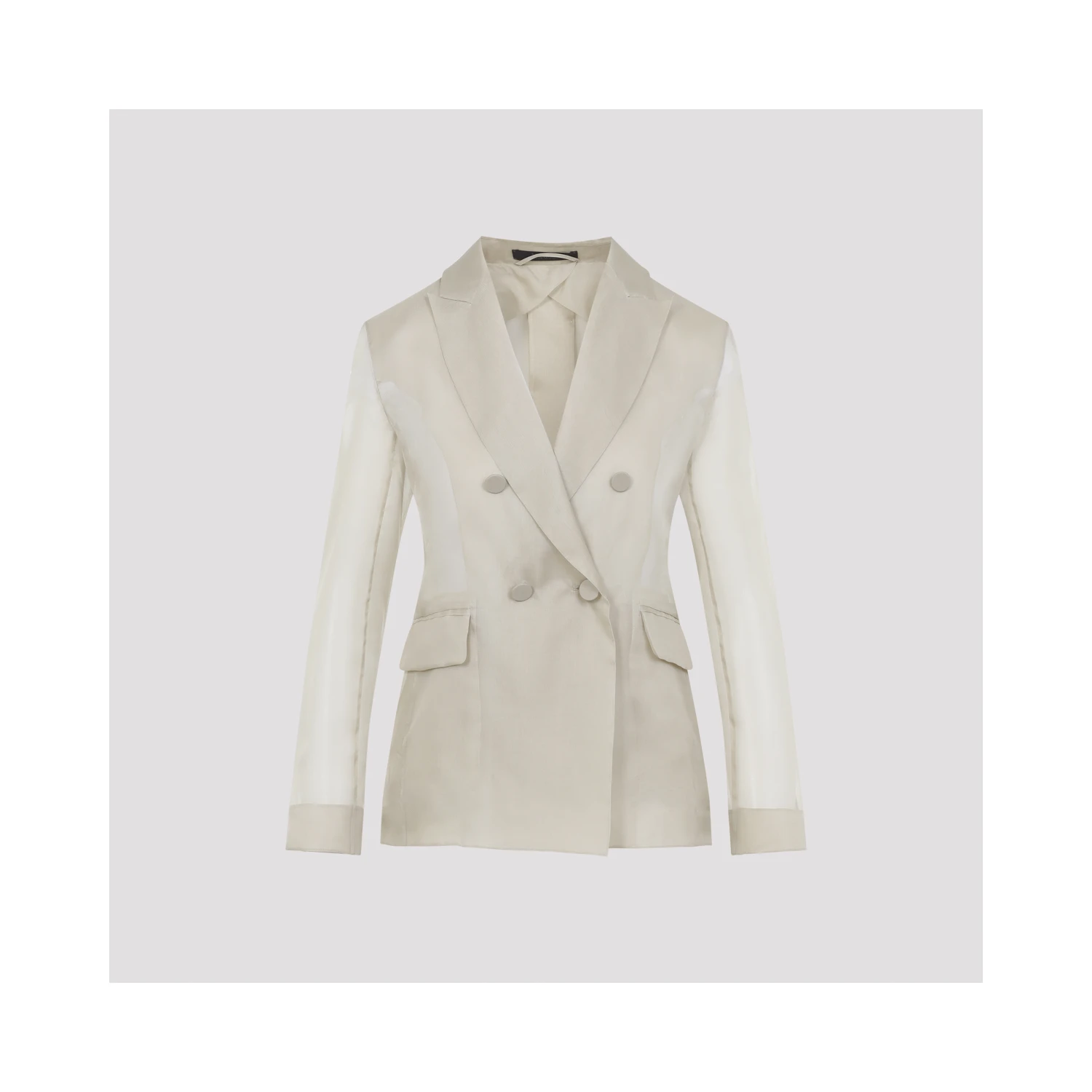 Max Mara Pianoforte Slogan Organza Jacket