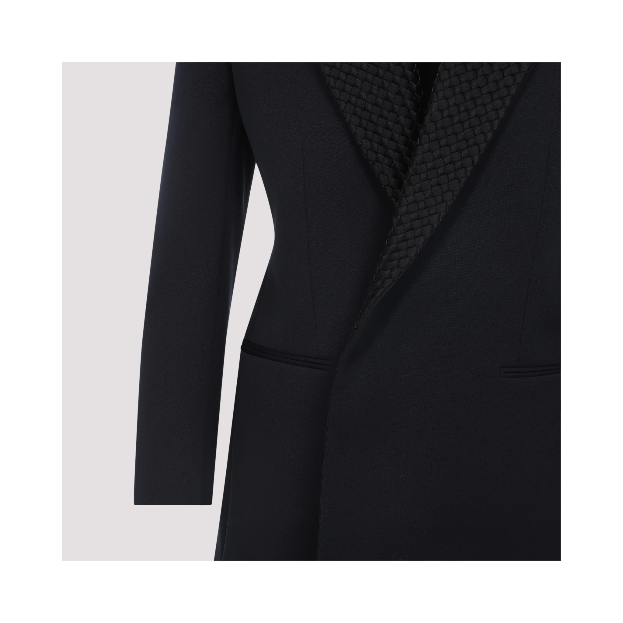 Bottega Veneta Intrecciato Collar Tuxedo Jacket