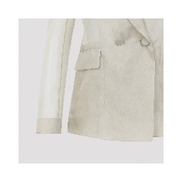 Max Mara Pianoforte Slogan Organza Jacket