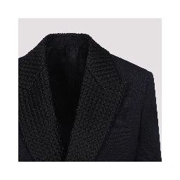 Bottega Veneta Intrecciato Collar Tuxedo Jacket