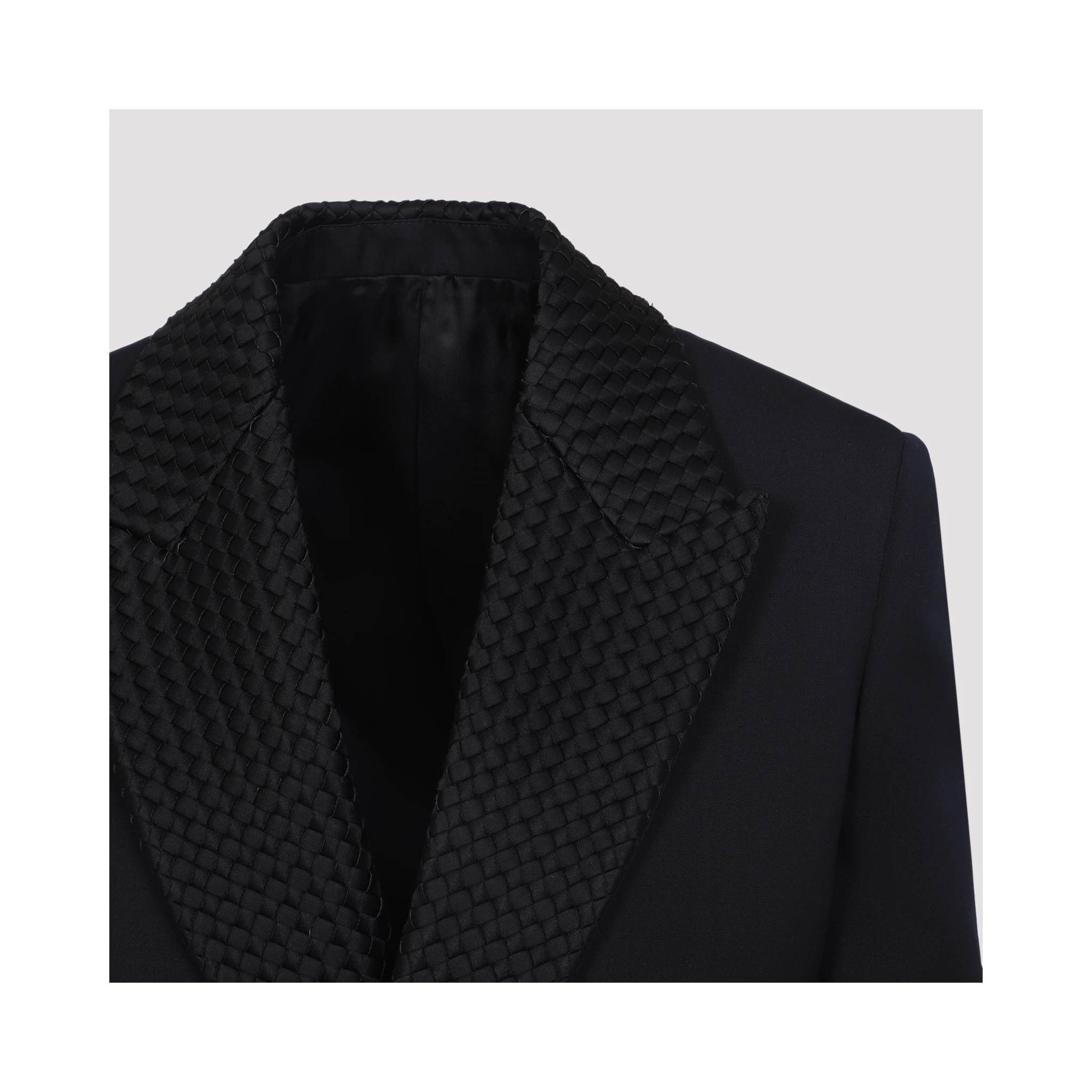 Bottega Veneta Intrecciato Collar Tuxedo Jacket