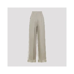 Max Mara Pianoforte Olivi Organza Pants
