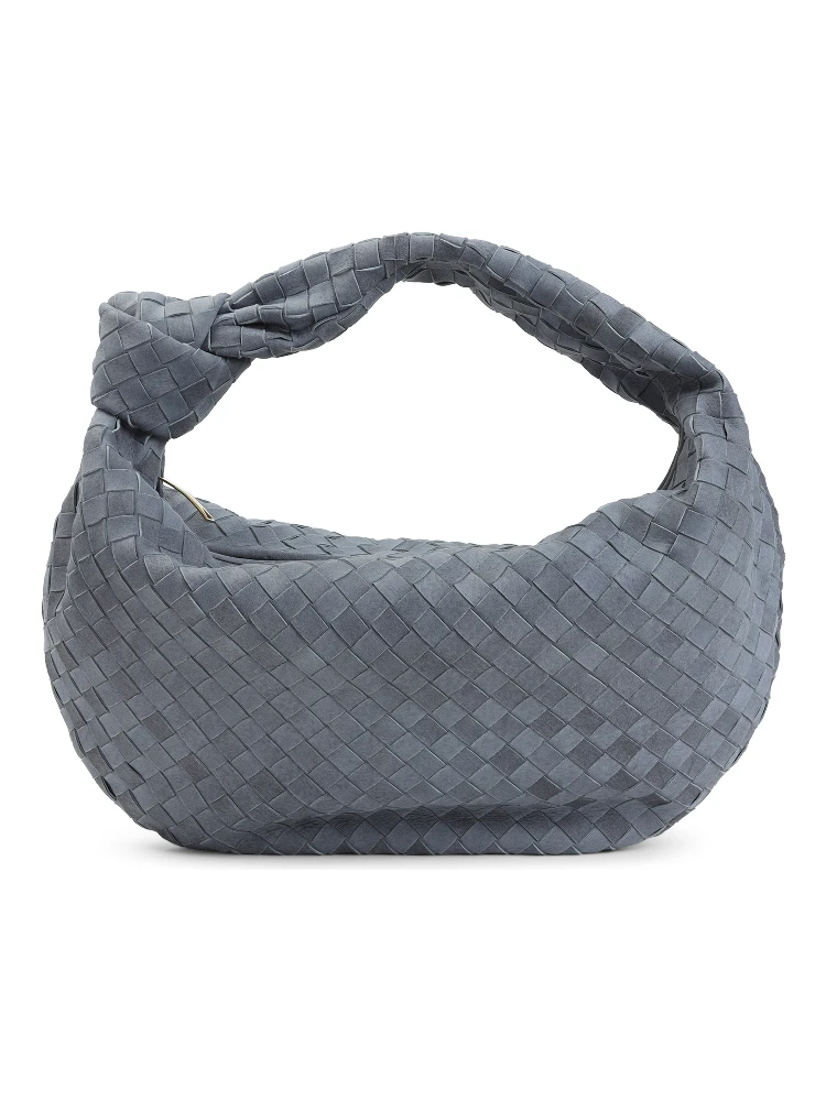 Bottega Veneta Jodie Intrecciato 15 Cloudy Suede Handbag alternative