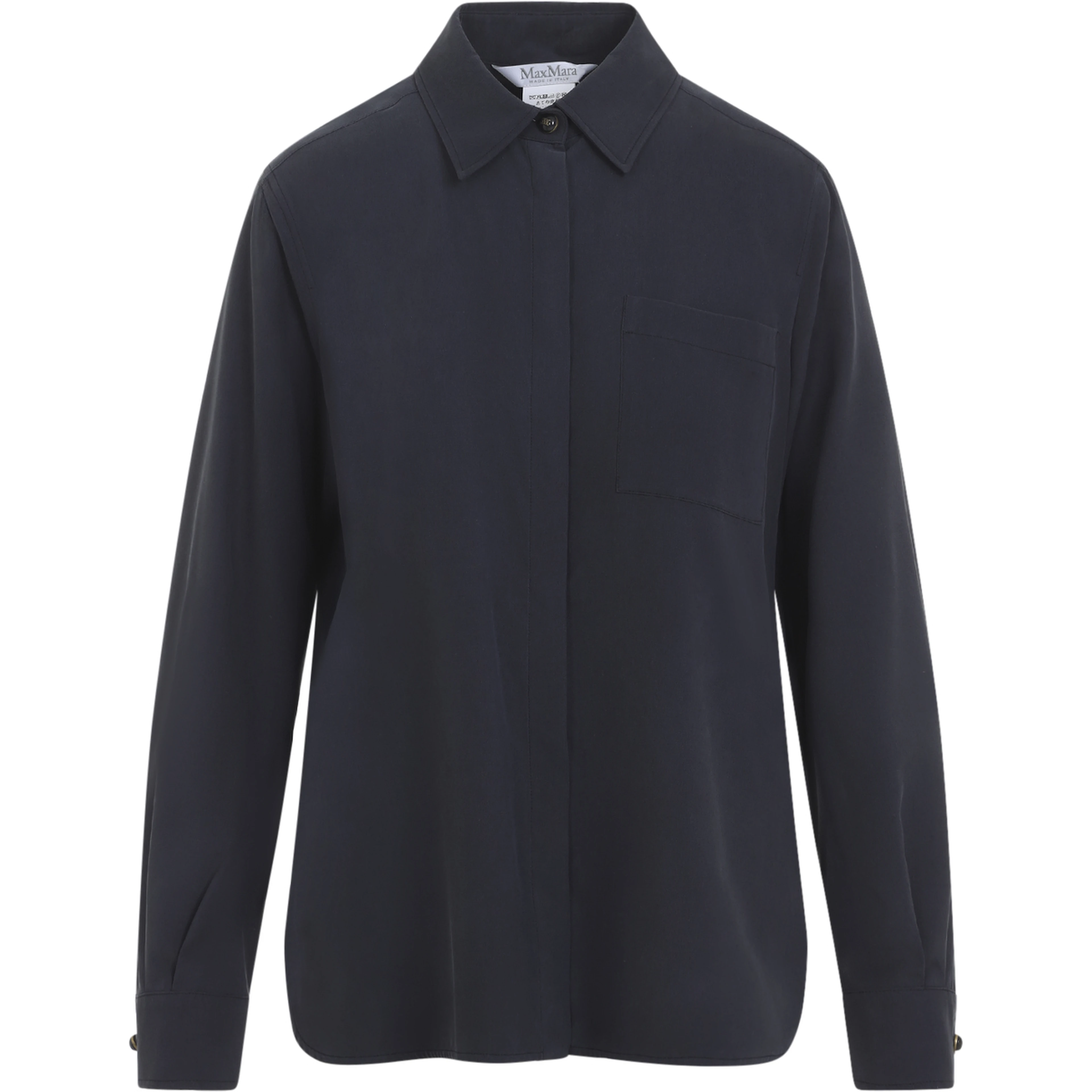 Max Mara Siamese Washed Silk Shirt