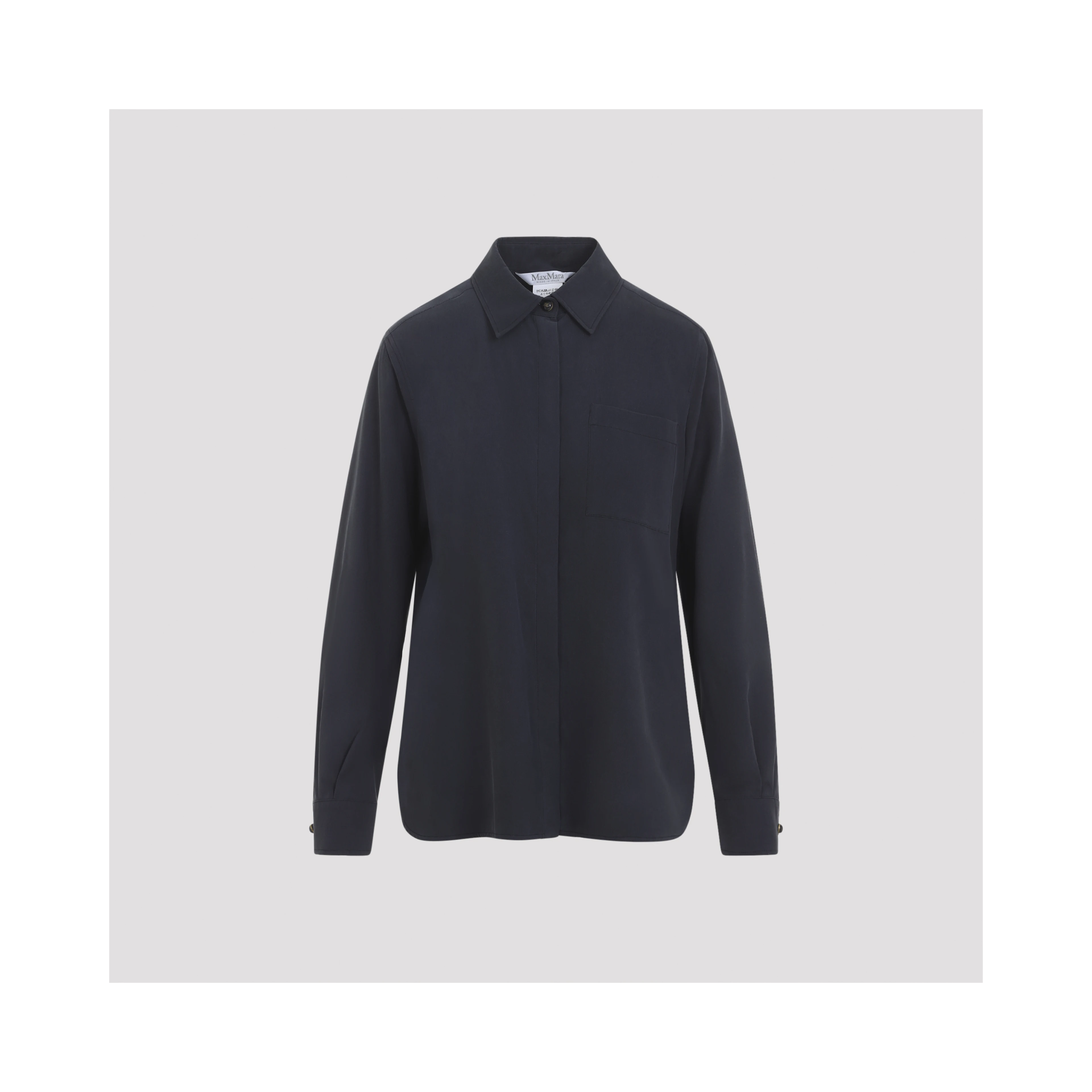 Max Mara Siamese Washed Silk Shirt