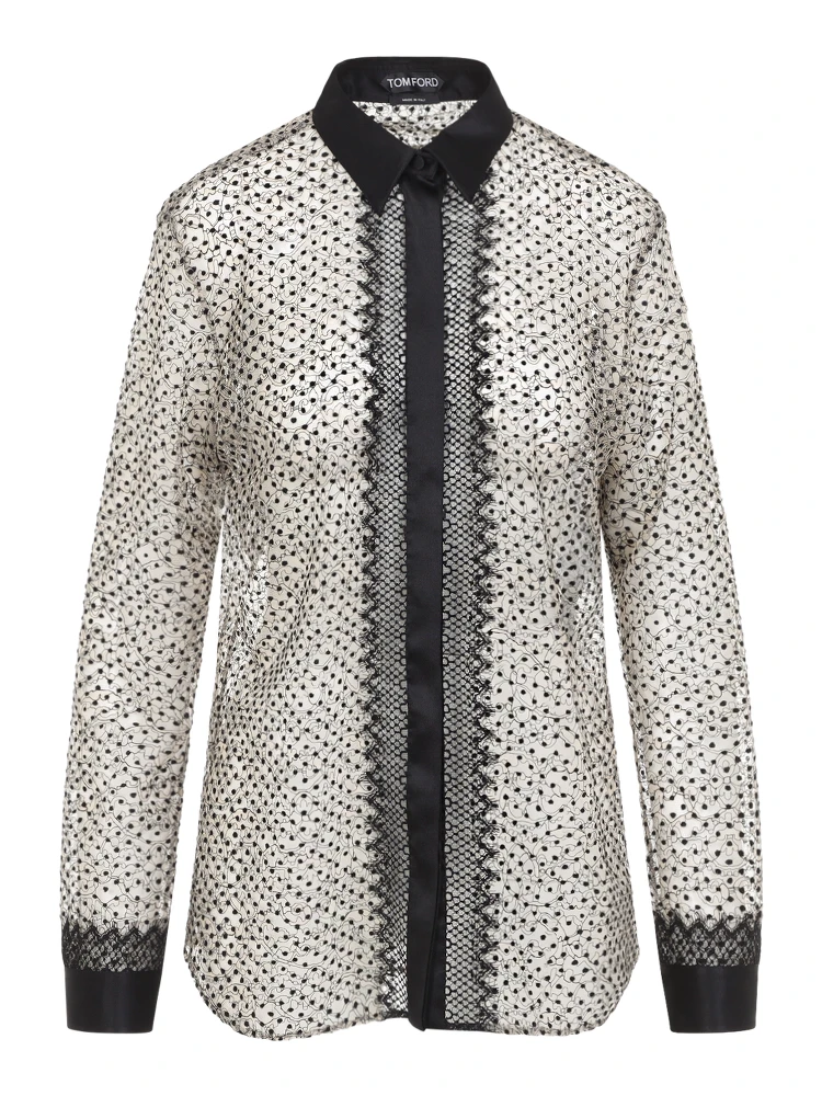 Tom Ford Flock Polka Dot Shirt alternative
