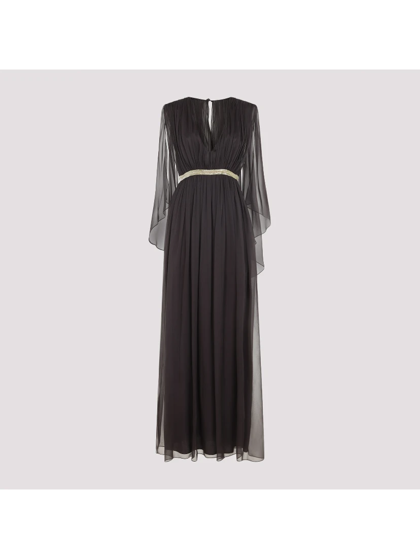 Alberta Ferretti Chiffon Long Dress