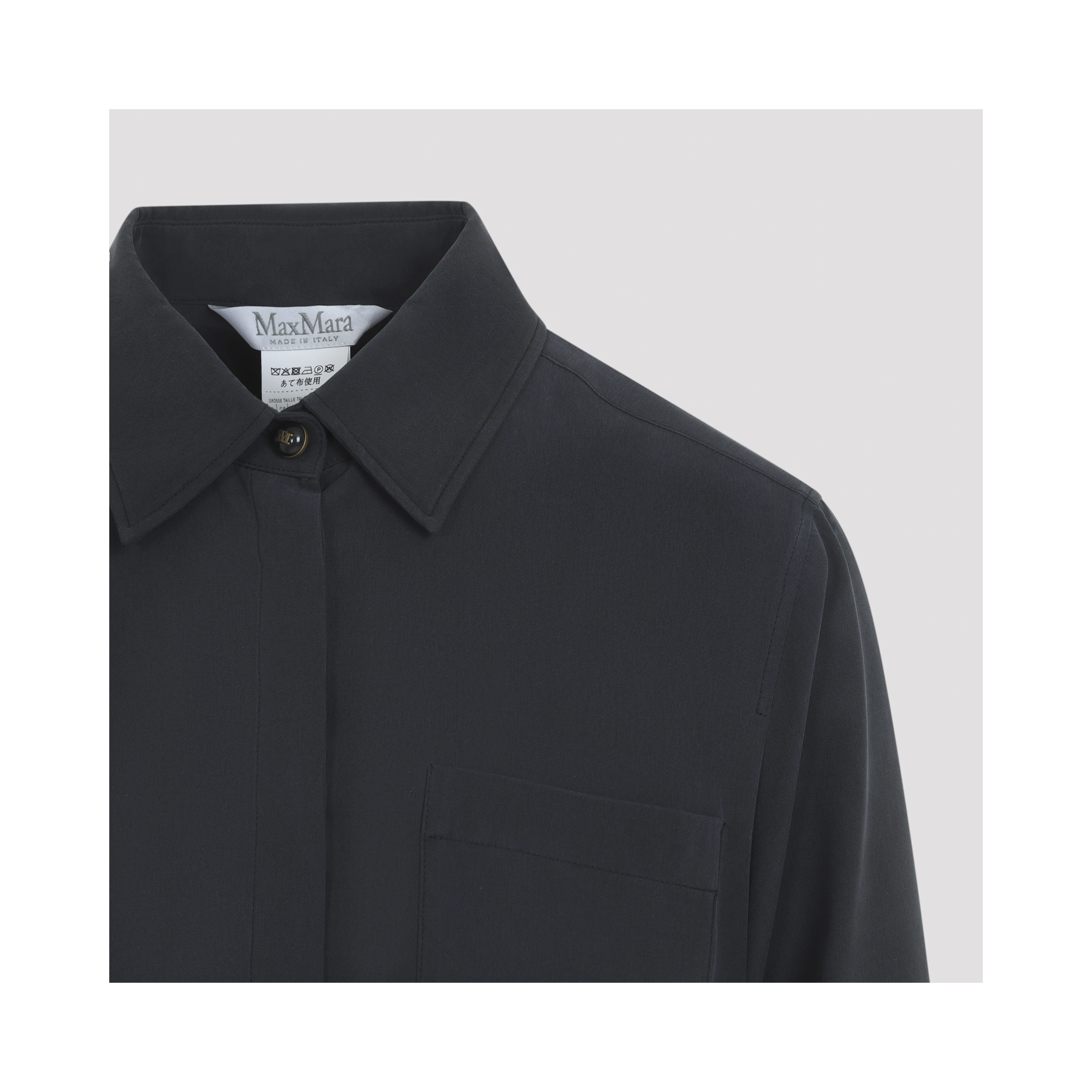 Max Mara Siamese Washed Silk Shirt