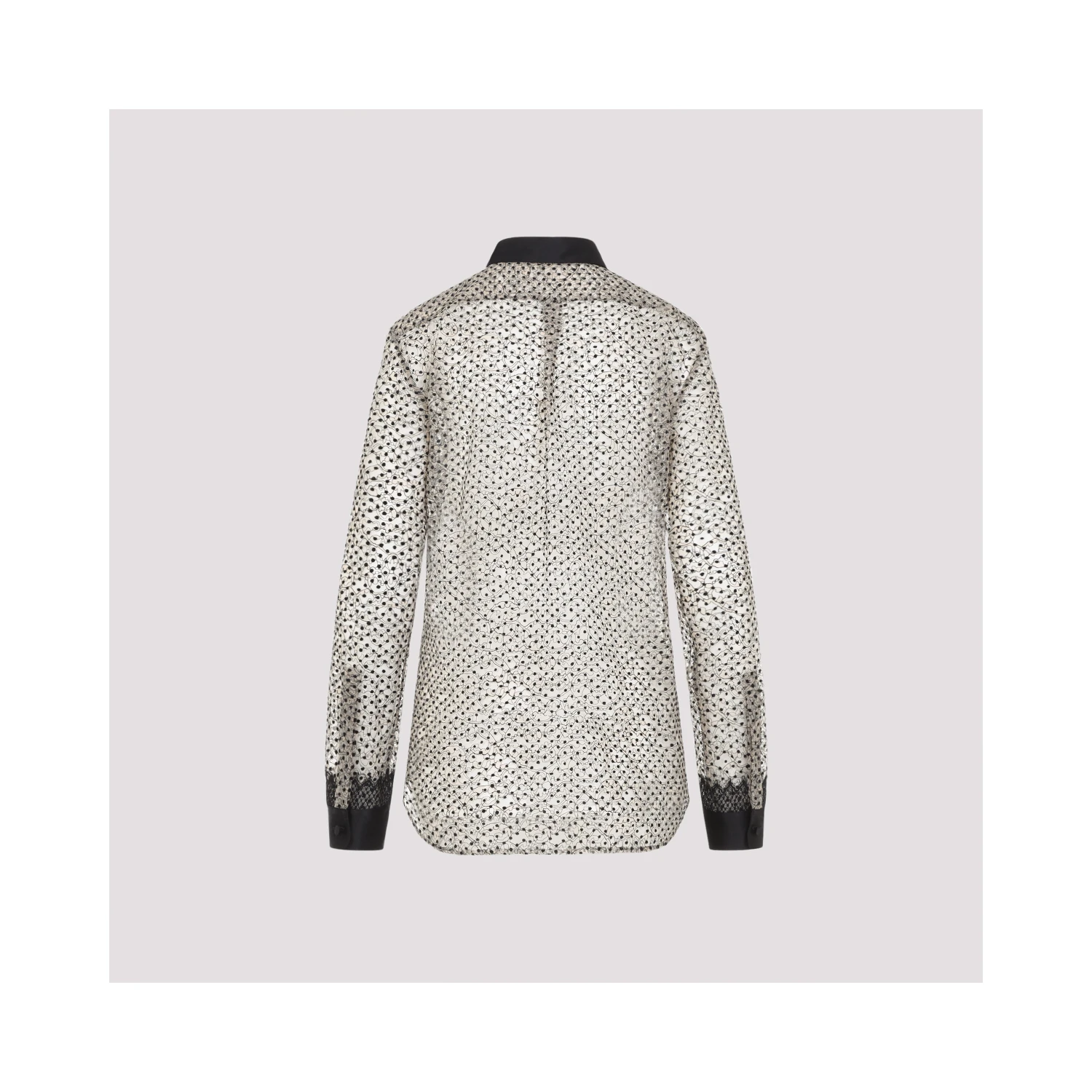 Tom Ford Flock Polka Dot Shirt