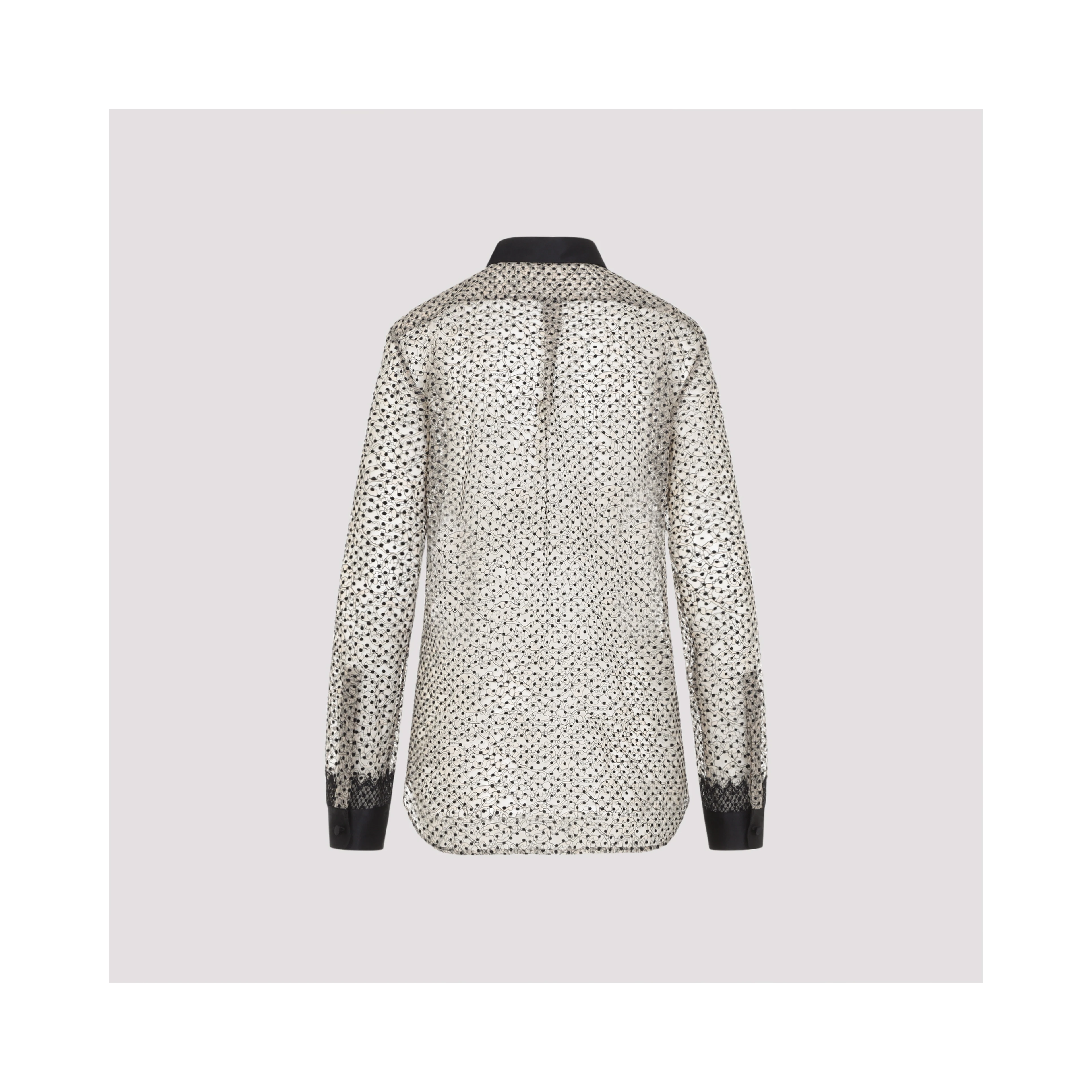 Tom Ford Flock Polka Dot Shirt