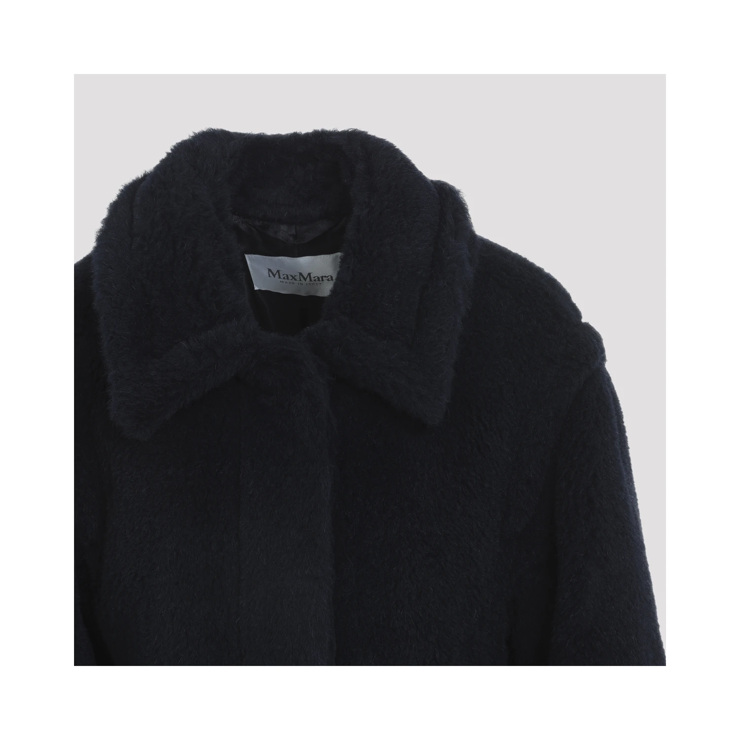 Max Mara Fuggito Short Blue Teddy Coat