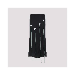 Moschino Midi Skirt Flower Details